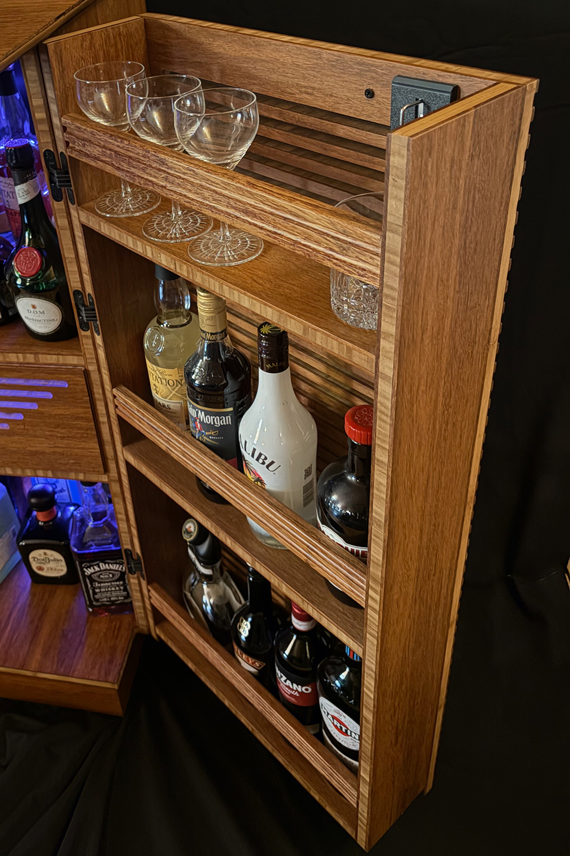 Heavy-duty doors with bottle storage